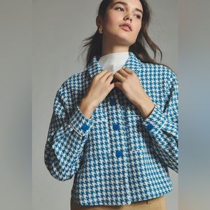 NWT Anthropologie Dolan Houndstooth Jacket